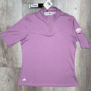 Adidas Women's Ultimate365 Heat.Rdy Golf Polo Shirt quarter-zip size M NWT